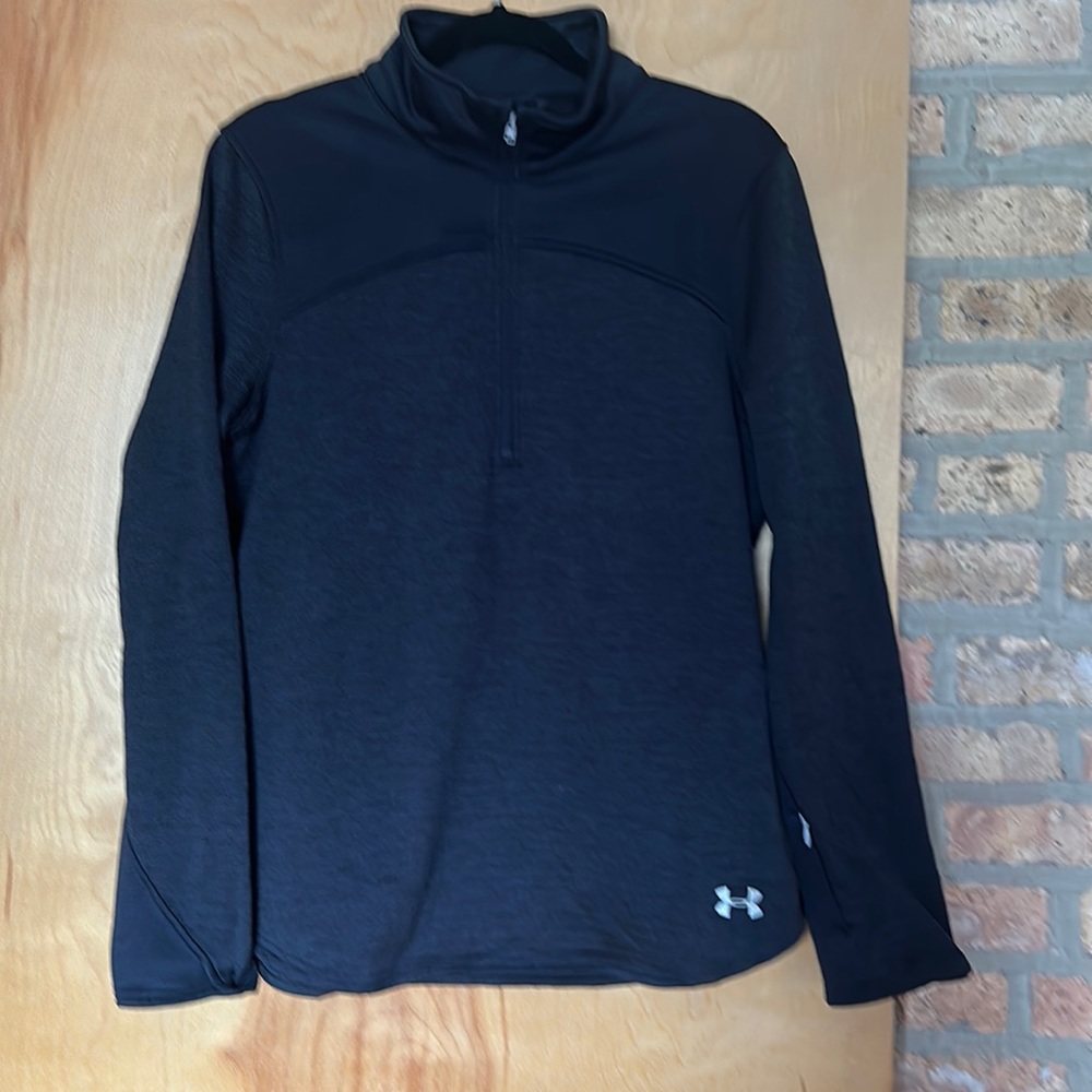 Under Armour Black Fleece 3/4 Zip Jacket. Size XL